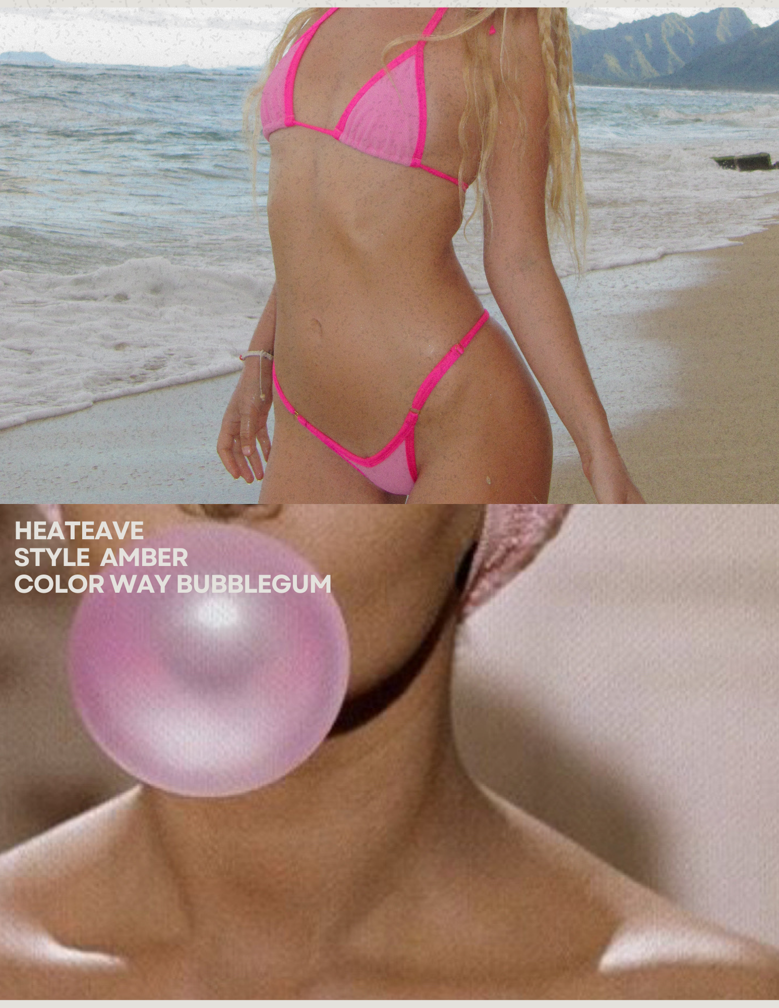 Amber Top Bubblegum Pink