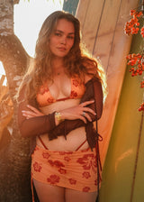 MIKA Mini Mesh Skirt Hibiscus Heat