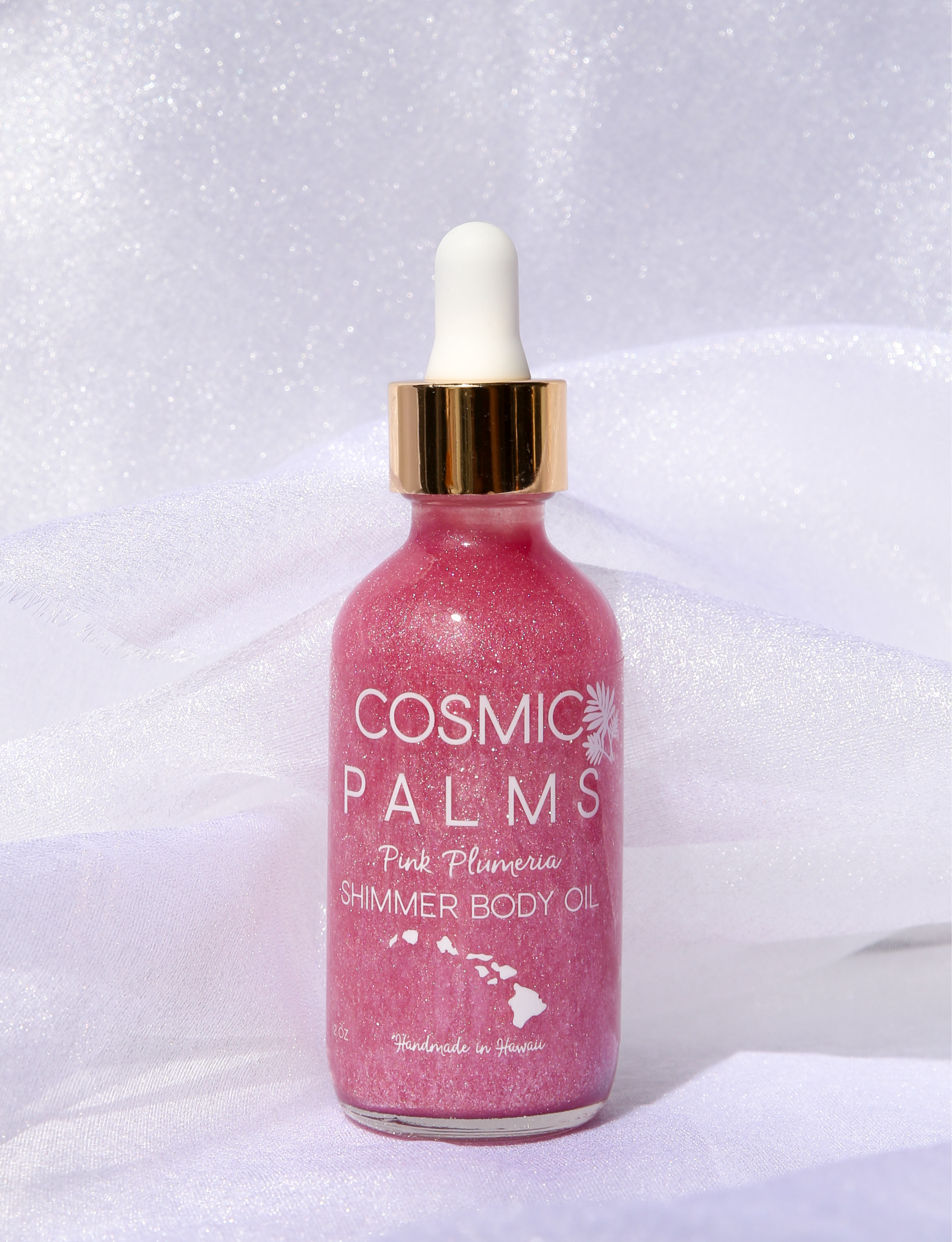 Pink Plumeria Shimmer Body Oil