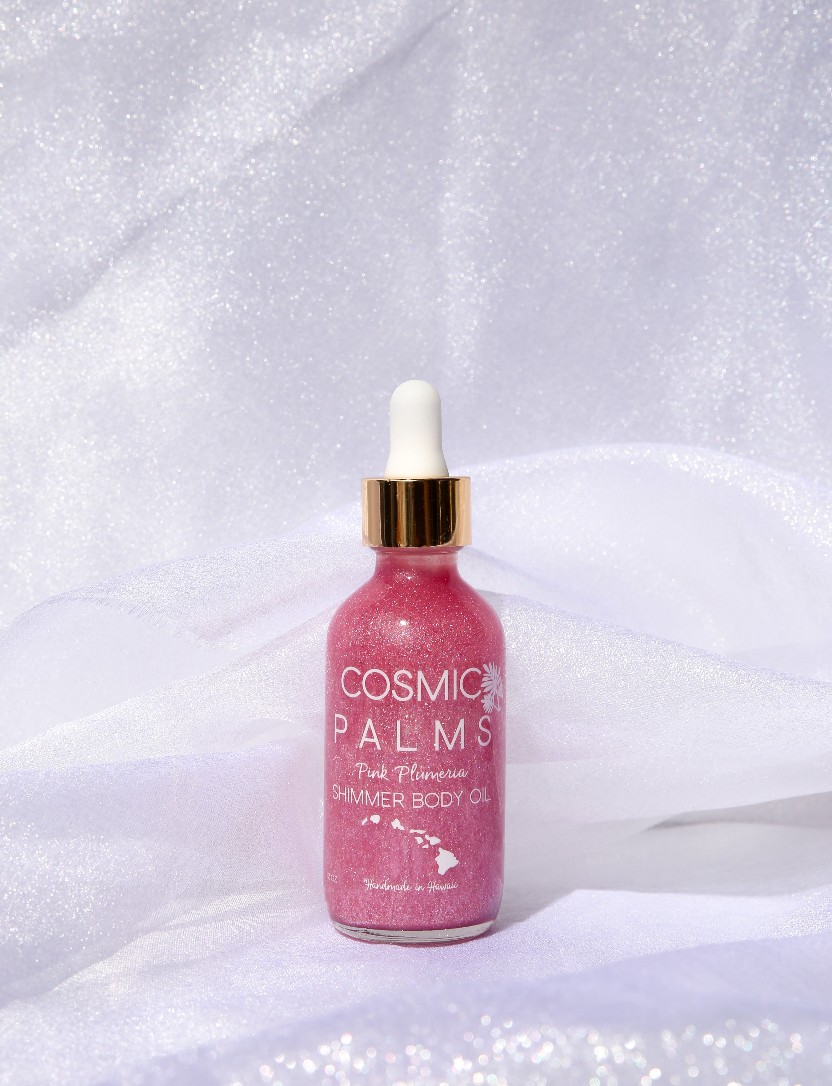 Pink Plumeria Shimmer Body Oil