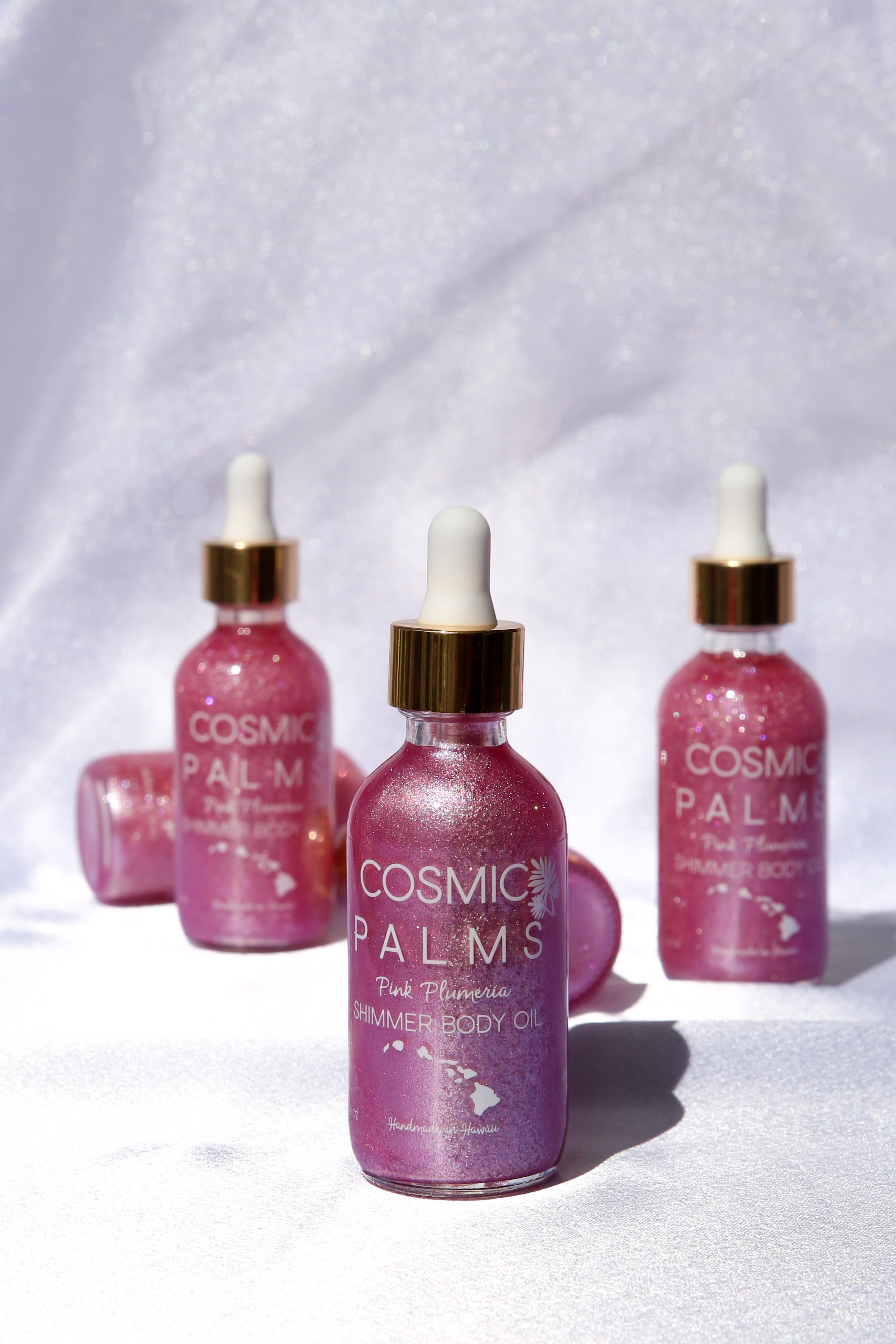 Pink Plumeria Shimmer Body Oil