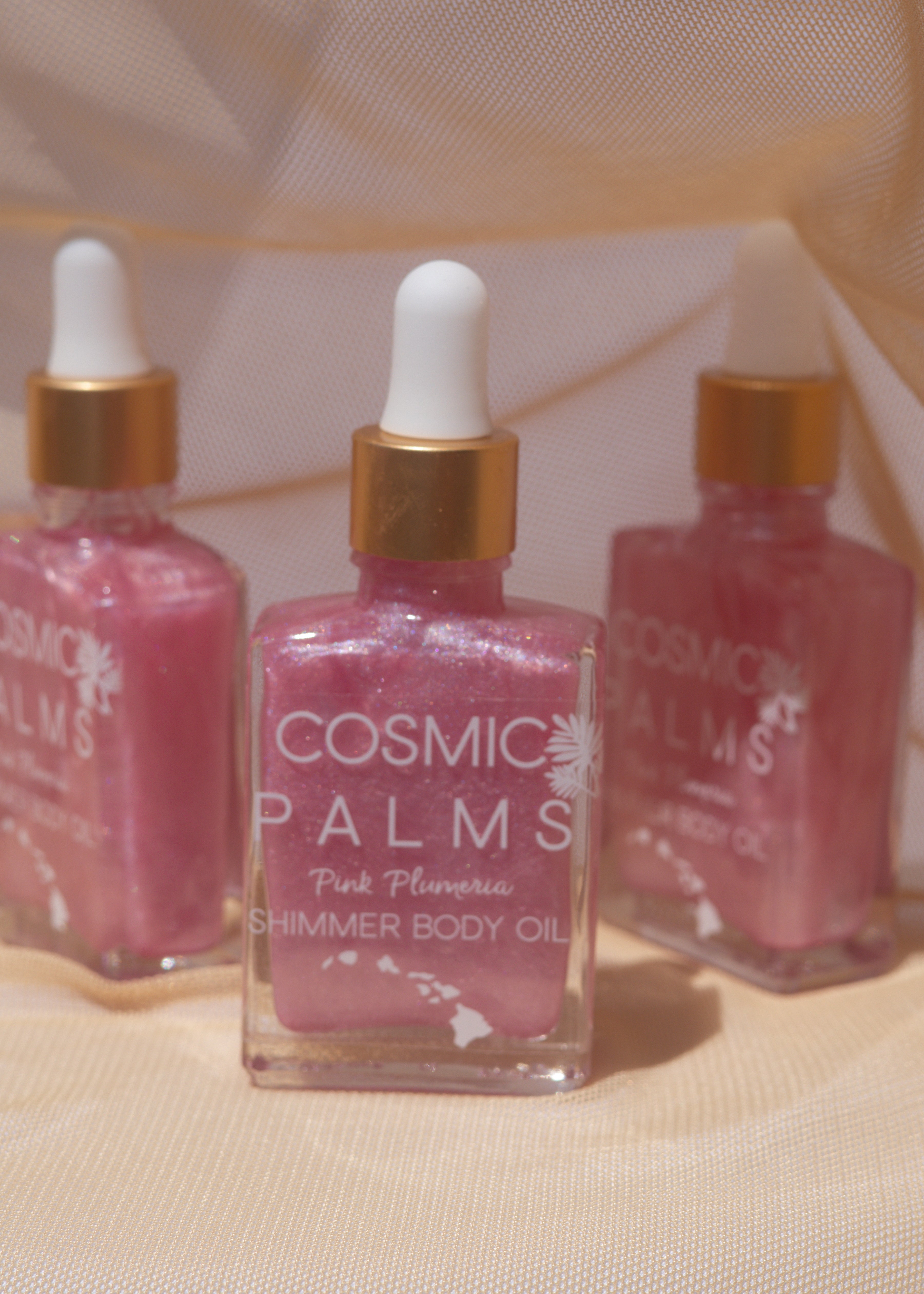 Pink Plumeria Shimmer Body Oil