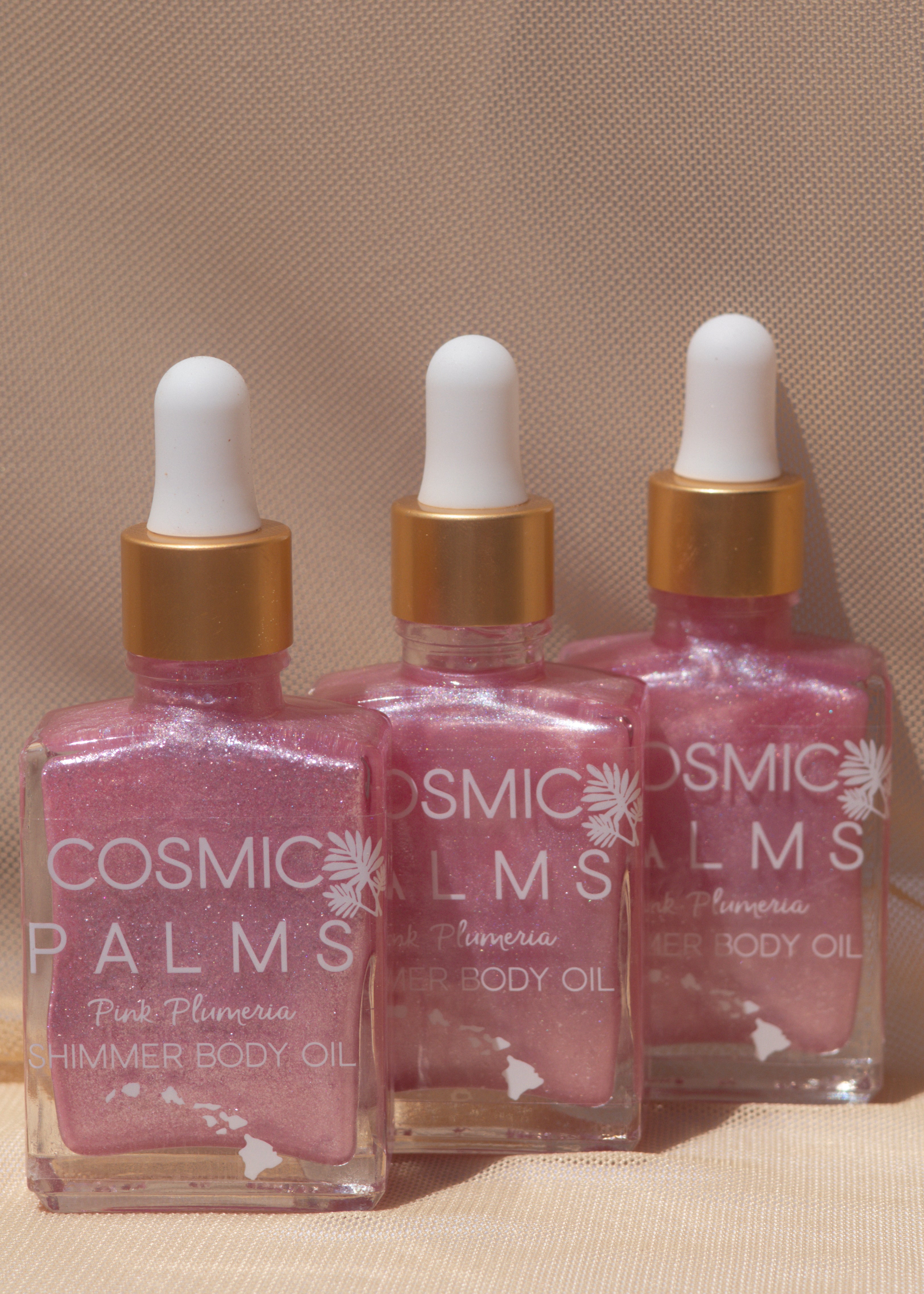 Pink Plumeria Shimmer Body Oil