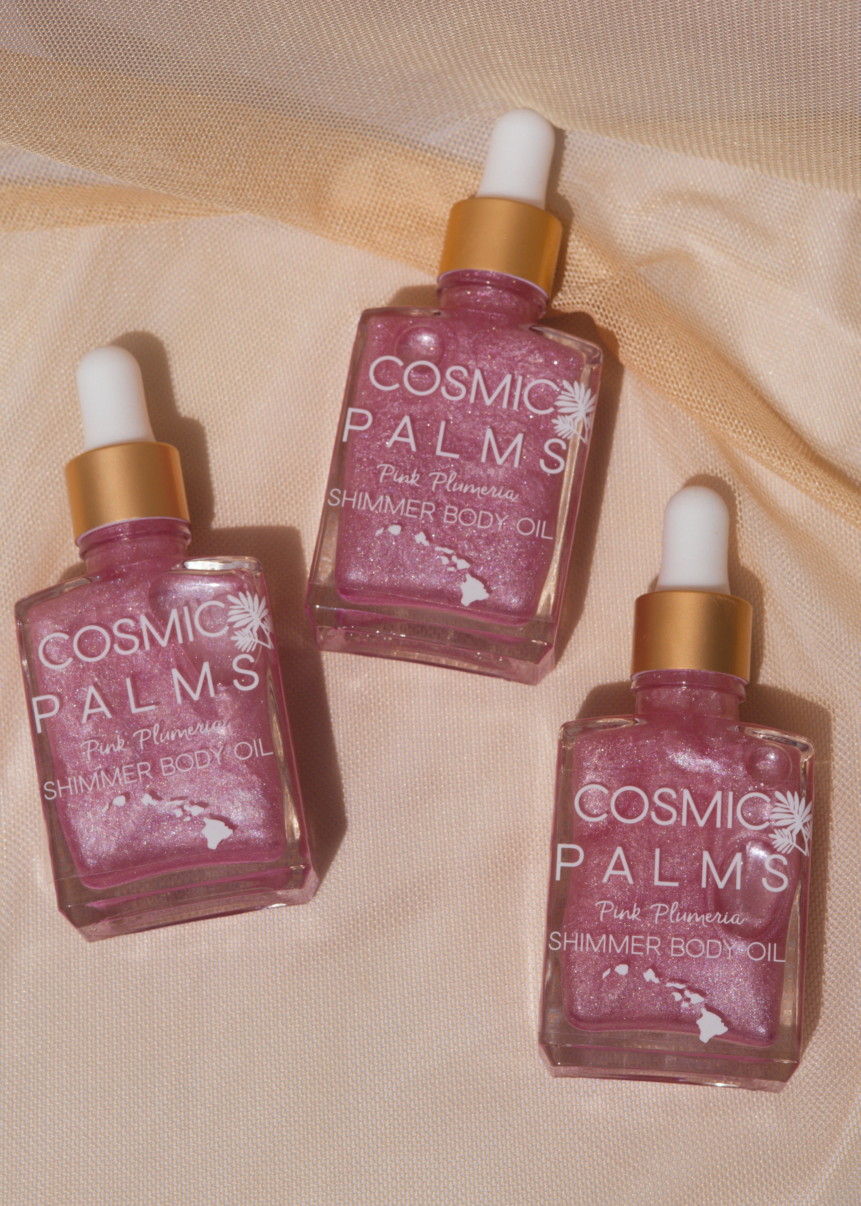 Pink Plumeria Shimmer Body Oil