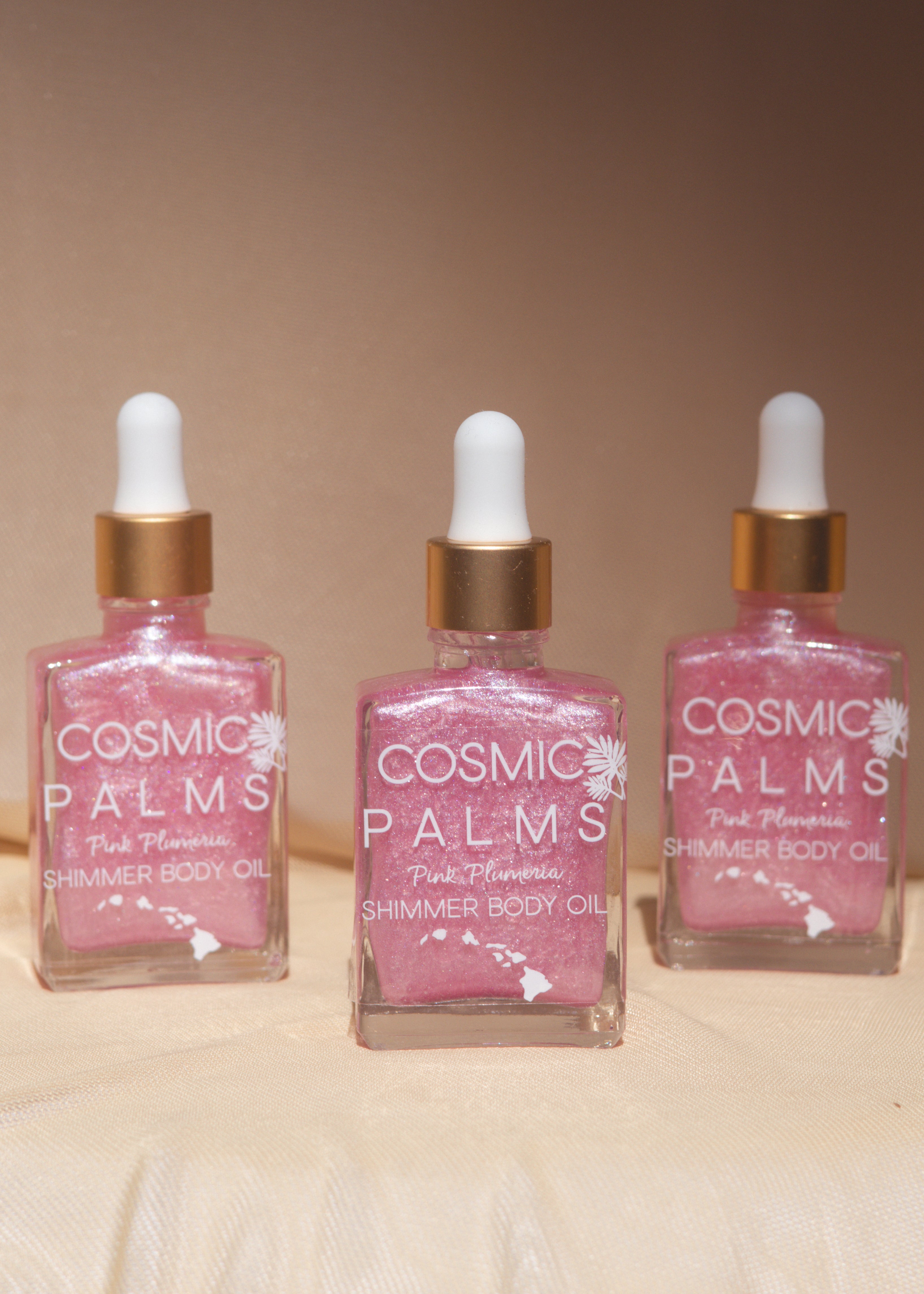 Pink Plumeria Shimmer Body Oil