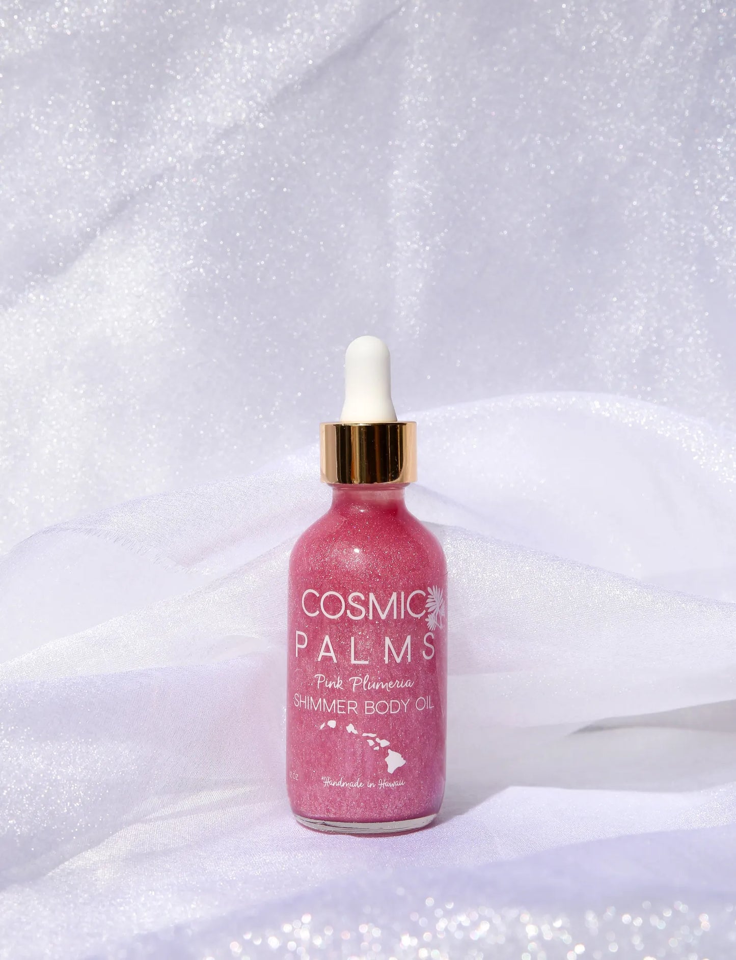 Pink Plumeria Shimmer Body Oil
