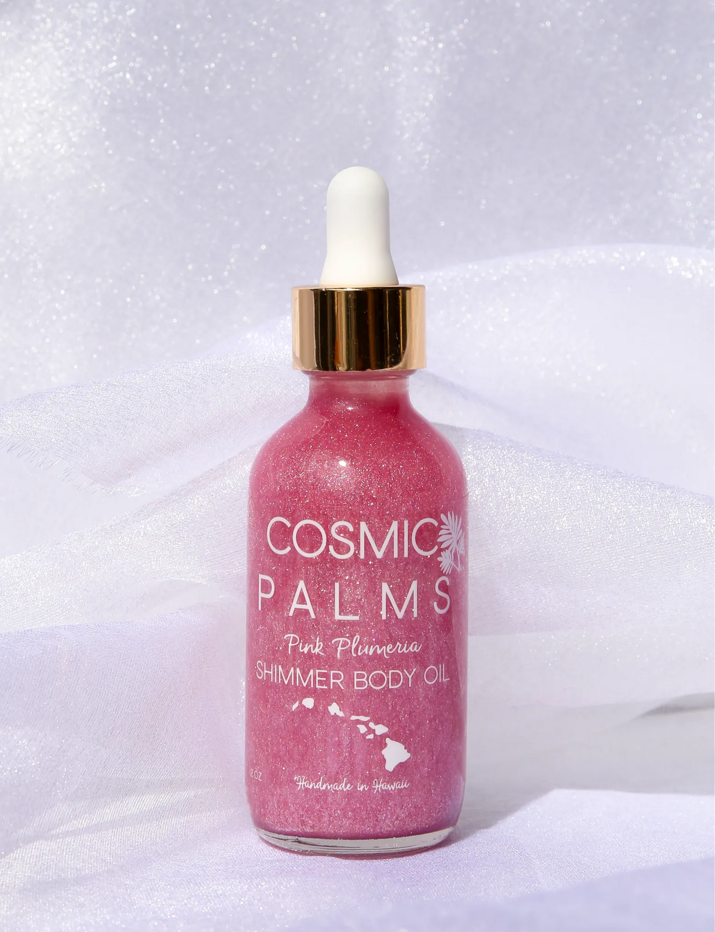 Pink Plumeria Shimmer Body Oil